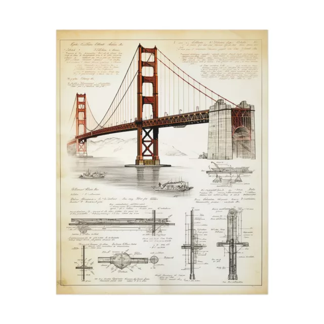 Golden Gate Bridge Poster- Golden Gate Bridge Wallpaper, San Francisco Art