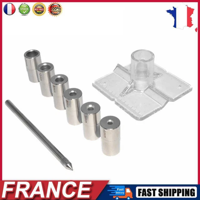 4-12mm Hole Jig Set Vertical Oblique Hole Locator Drill Guide Woodworking Tools
