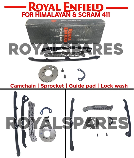 ROYAL ENFIELD HIMALAYAN & Scram 411 "CAM CHAIN/SPROCKET/GUIDE PAD/LOCK