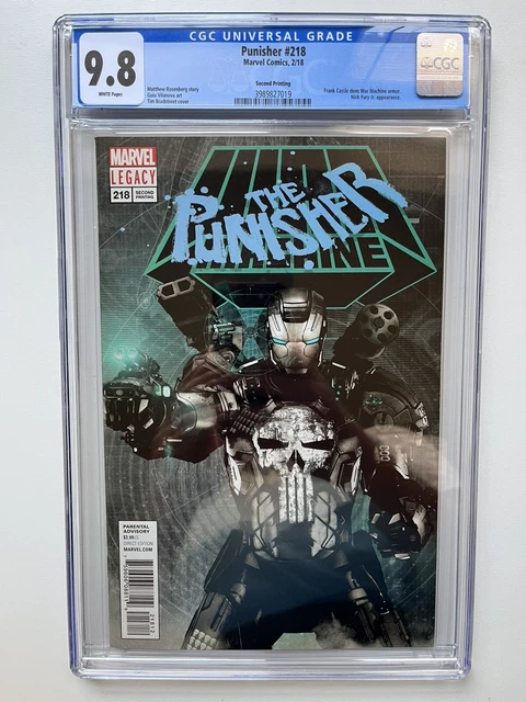 Punisher #218 2nd Print CGC 9.8 NM / M 1st Punisher War Machine Armor Wars