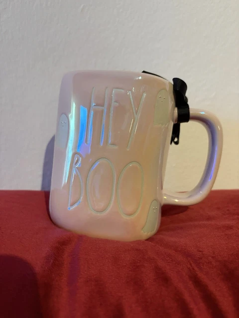 RAE DUNN HEY Boo Tasse Rosa Irisiert Halloween EUR 15,00 - PicClick DE