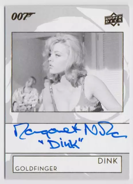 2019 Upper Deck 007 James Bond Inscription Auto #A-MN Margaret Nolan as Dink