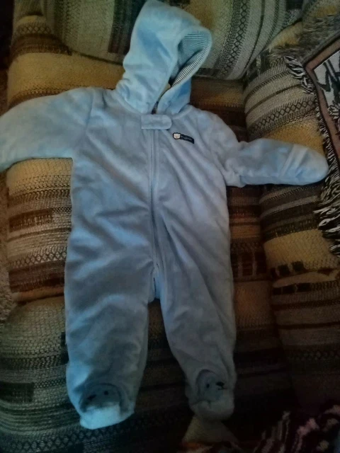 CHILD of MINE Made by CARTER's Blue Boys Snowsuit (Size 6-9 months)