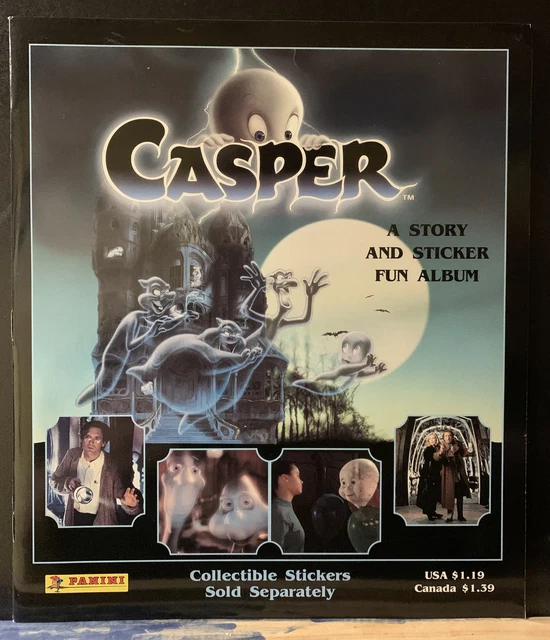 PANINI CASPER THE Friendly Ghost Sticker Album £9.99 - PicClick UK