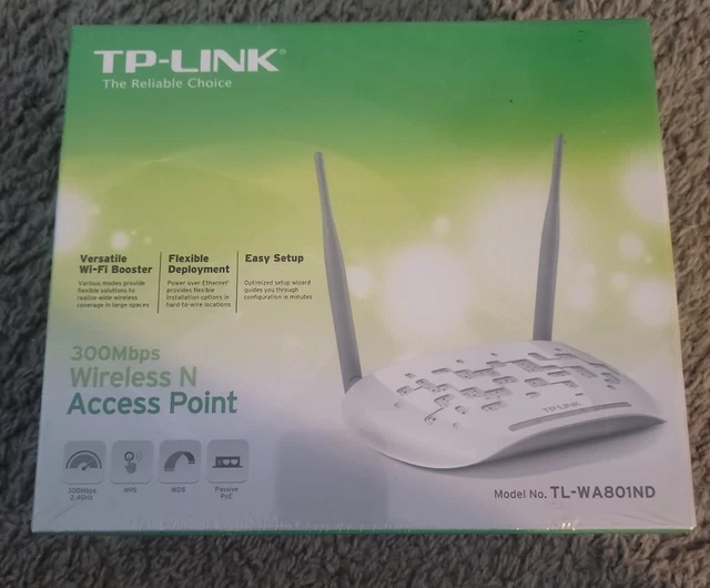 TPLINK 300MBPS WIRELESS N Access Point AP Bridge Repeater Multi SSID