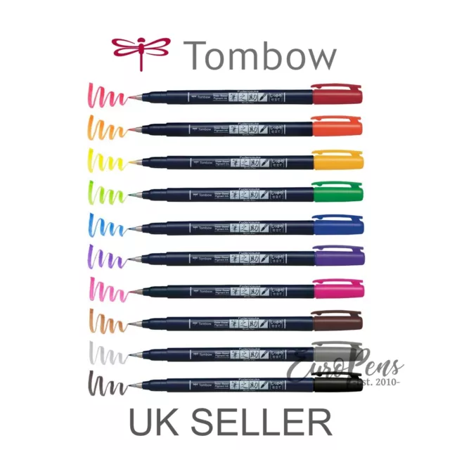 Tombow Fudenosuke Brush Pen All Colours Available Hard & Multibuy Options