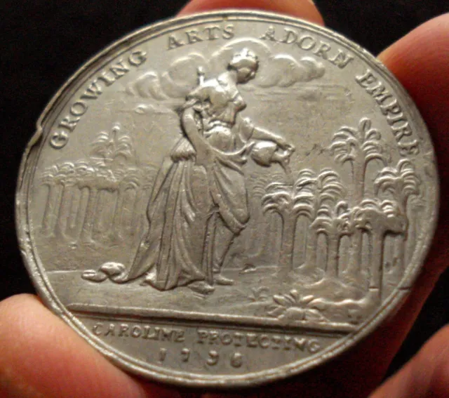 1736 Colonial Betts Medal Pewter Die Trial RARE