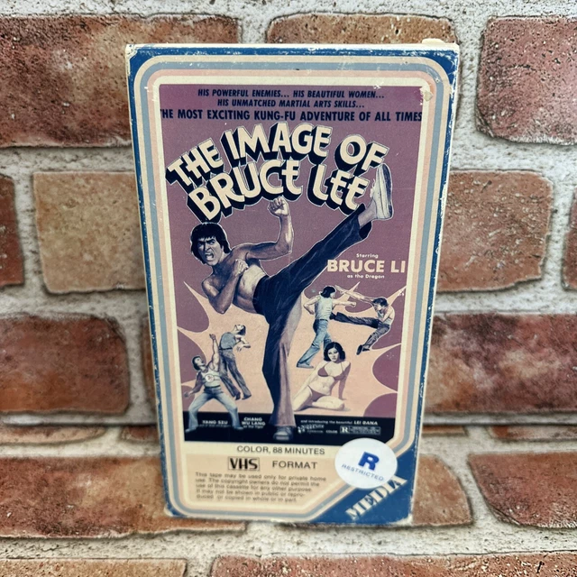 THE IMAGE OF Bruce Lee VHS VCR Video Tape Used Bruce Li Orange Media