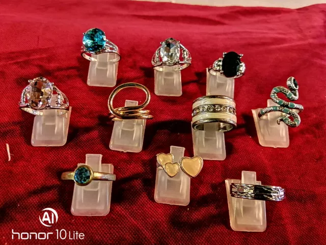 Schmuck, Ring, Stein, golden, silbern, Konvolut, ( 4) Sammlung, Erbe, Nachlass