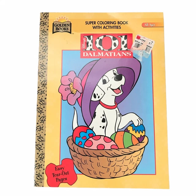 DISNEY’S 101 DALMATIANS Golden Super Coloring Book with Activities ...