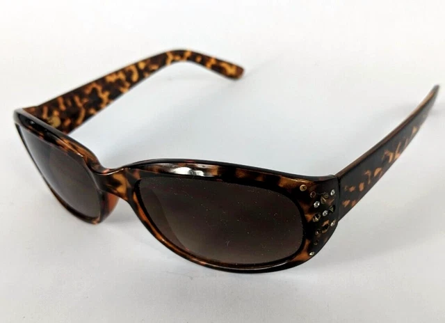 Piranha Womens Tortoise Sunglasses With Rhinestones Some Missing