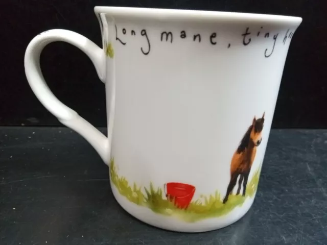 Ke nt Pottery Coffee Mug long mane, tiny hooves, trot about, have a snooze horse