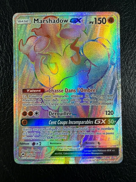 Pokémonkarte brennende Schatten Marshadow GX Geheimnis seltene Holo Vintage Pokémonkarte