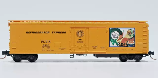 Pepsi-Cola. N Scale. 51' Rivet Side Mech. Reefer. Micro Trains. New. P/N 69100.