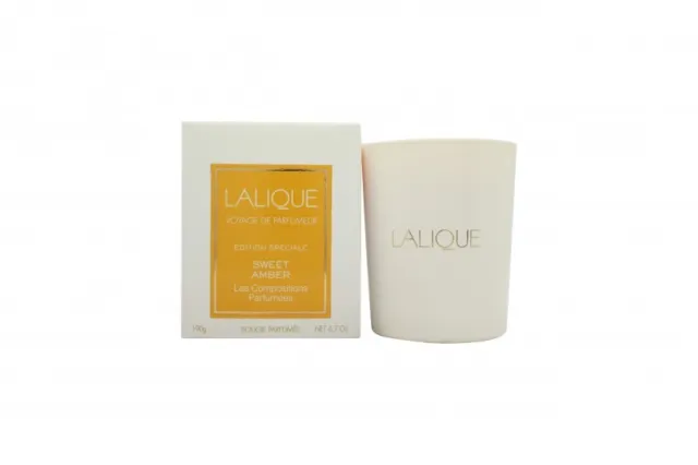 Lalique Les Compositions Parfumées Sweet Amber Candle. New. Free Shipping