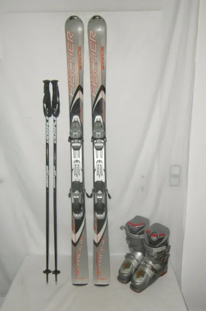 Fischer " S-Move 2.2 " Top Ski Allround Carver 150 Cm + Skischuhe Gr:39 Im Set
