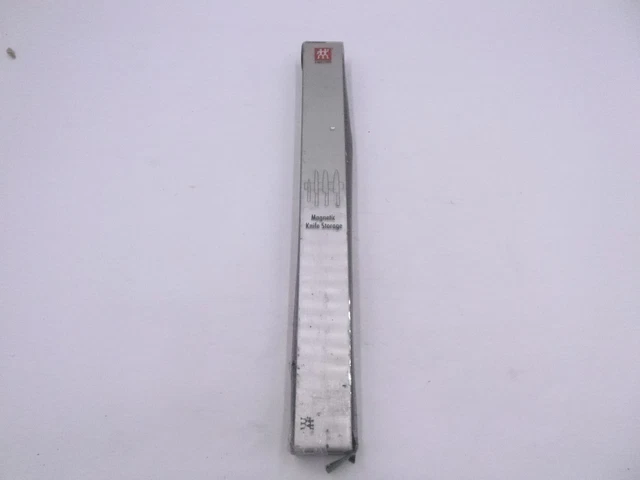 Cuchillo magnético gemelo almacenamiento acero inoxidable 17,75" barra montaje de alineación negro