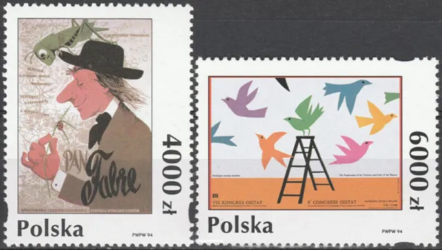 Poland 1994 - Polish poster art - Fi 3348-3349 MNH**