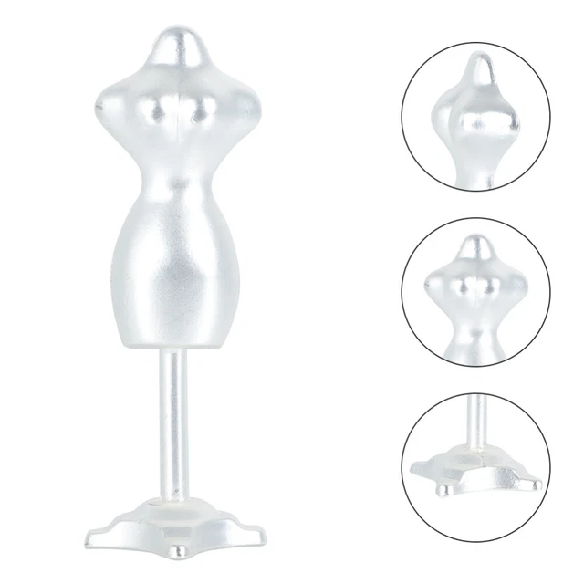 Lot De 5 Supports Mini Mannequin – Plastique – Pour Vêtements, Forme Vestimentaire