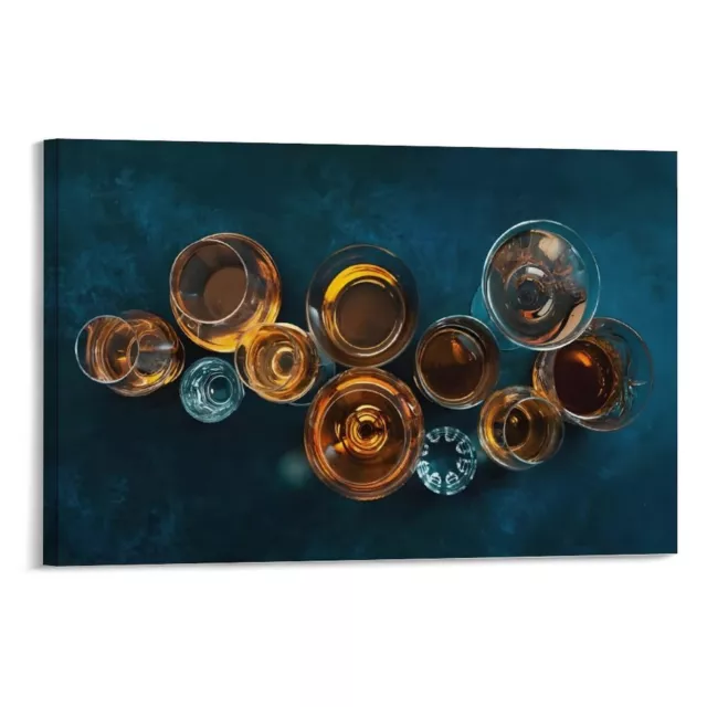 Alcoholic Beverages Canvas Poster Wall Art Aesthetic Gift Bedroom Decor