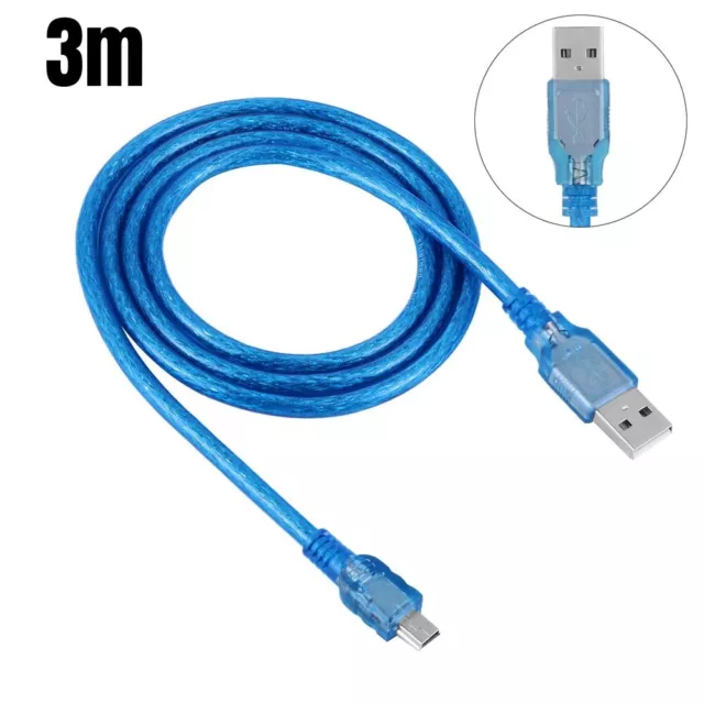Black USB 2.0 A to 8-Pin Mini B Cable w/ Ferrite - 1.5M / 59 Inches for  Nikon CoolPix P90