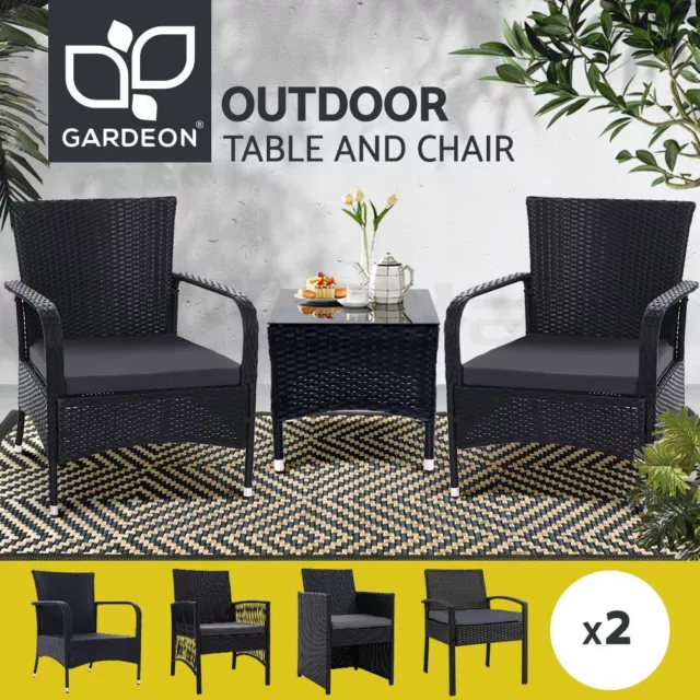 Gardeon Outdoor Furniture Dining Chairs Chair Table Patio Bistro Garden Coffee