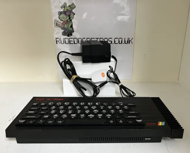 Sinclair ZX Spectrum 128k Toastrack with genuine Spectrum PSU