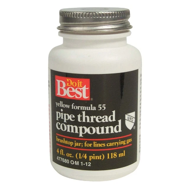 Do it Best 4 Fl. Oz. Yellow Formula 55 Pipe Thread Sealant 025215 SIM Supply,