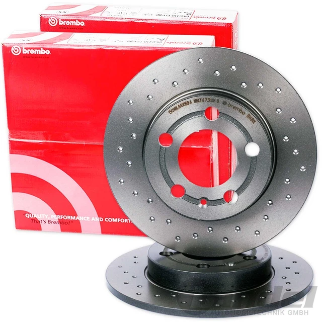 BREMBO gelochte SPORT-BREMSSCHEIBEN für MERCEDES C+E-KLASSE W203 W210 C209 R171