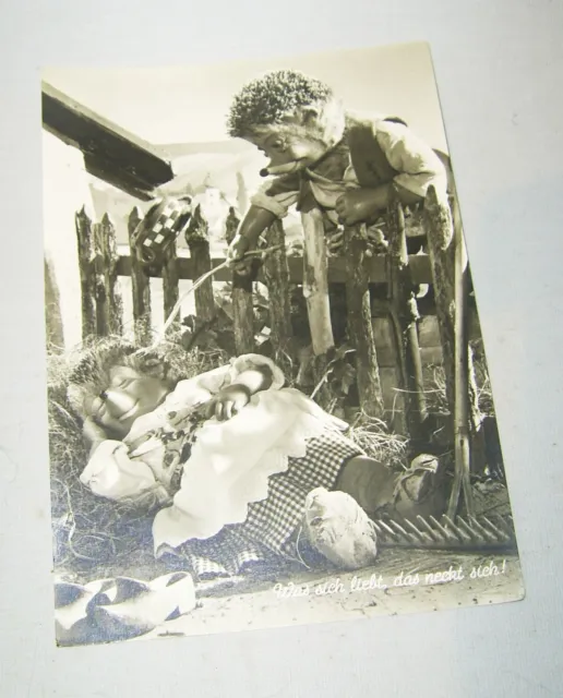 alt Postkarte Ansichtskarte AK MECKI original DIEHL München Nr 34 Was sich liebt