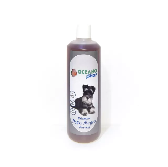 Champu Perro De Pelo Negro 750 Ml Oceanoshop Claridad Brillo Suavidad Matizar