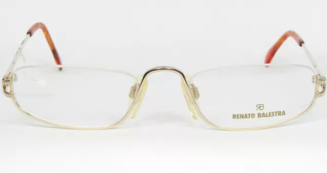 Vintage Renato Balestra Sistina RB532 Oro Occhiali da Sole Montatura 50-20-140mm 2