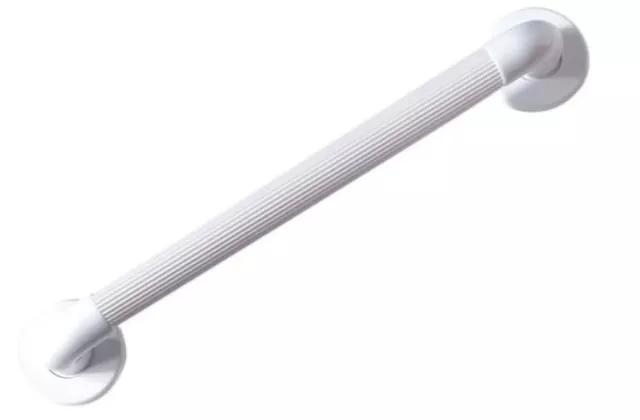 NRS Healthcare Plastic Fluted Grab Rail - 45 cm (18 inch) White