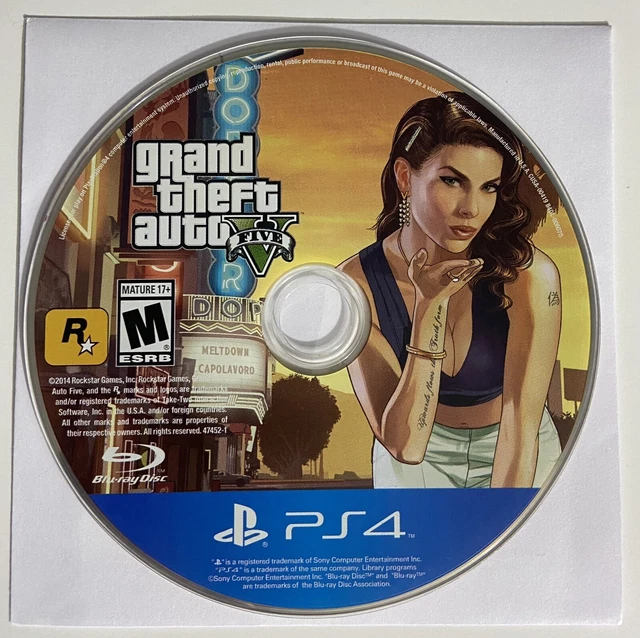 диск gta 5 на sony playstation
