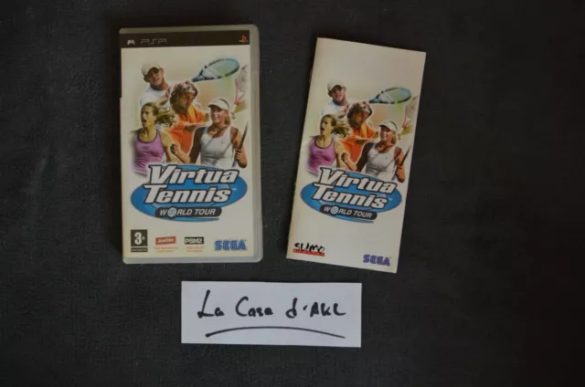 ₪ PAS DE JEU ₪ Boite + notice de PSP FR - Virtua Tennis World Tour
