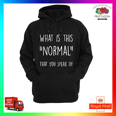 What Is Normal Hoodie Hoody xmas Funny Sarcasm Cool Unisex Pullover Slogan Tried