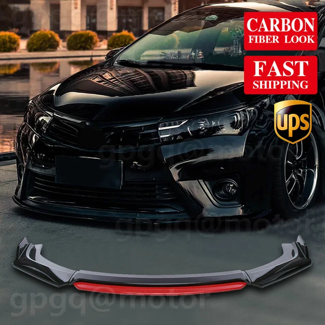 CARBON FIBER FRONT Bumper Lip Splitter Body Kit Spoiler For Toyota