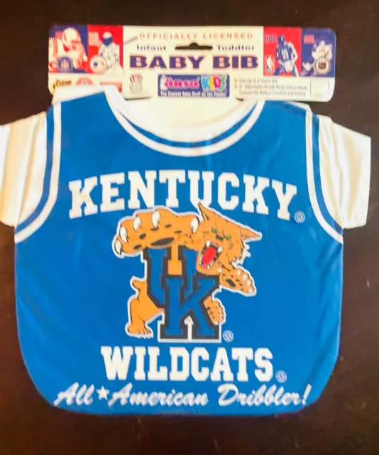 Adorable Ncaa Kentucky Wildcats Basketball Jersey All American Baby Toddler Bib