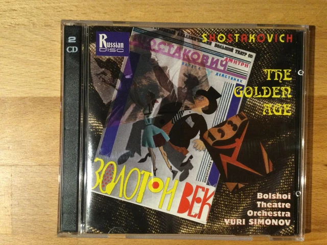 SHOSTAKOVICH THE GOLDEN Age. Y. Simonov. 2 CDs, Russian D. EUR 12,50