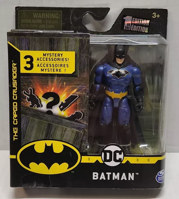 DC Spin Master BATMAN 4" (blue suit) 1st Edition Creature Chaos Caped Crusader