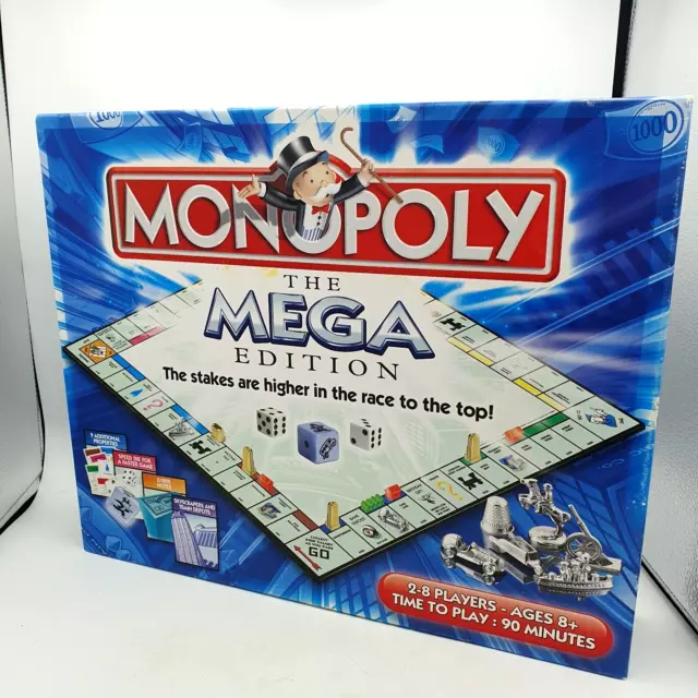 Hasbro Monopoly The Mega Edition Boardspiel 2007 Komplett Sehr Guter Zustand