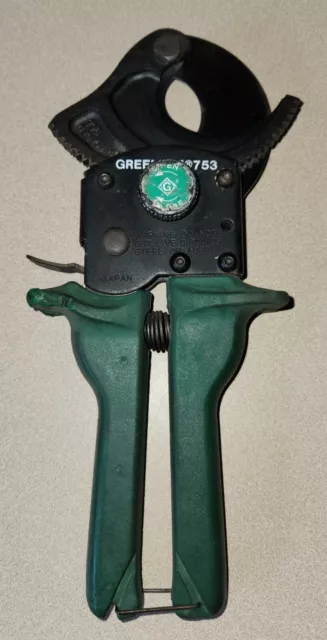 Greenlee 753 Compact Ratchet Hand Cable Cutter 2