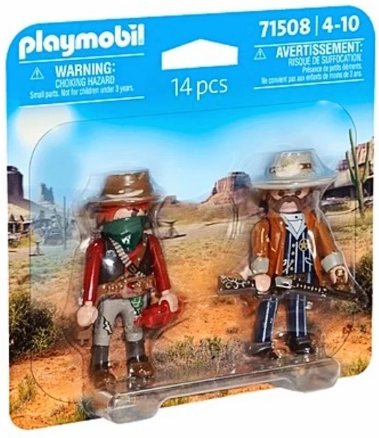 PLAYMOBIL 71508 SHERIFF Bandido Duo Pack Western Oeste Roma