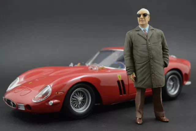 Enzo Ferrari (2) Figure pour 1:18 CMC 500 F2 250 GTO Testa Rossa BBR ! NO CAR !