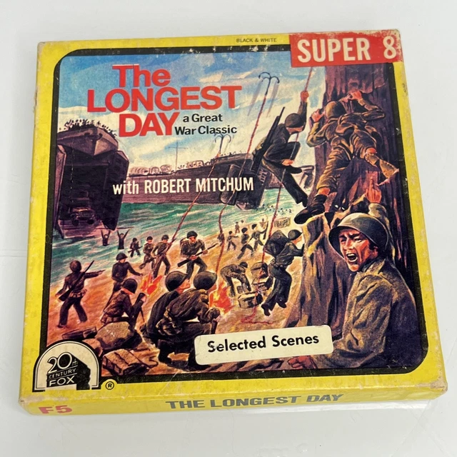 Película The Longest Day F5 Super 8 con Robert Mitchum de Ken películas escenas selectas