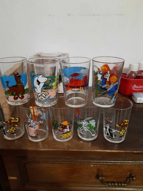VERRE à MOUTARDE-VINTAGE-SYLVESTRE JUNIOR-BUGS BUNNY-AMORA-1993