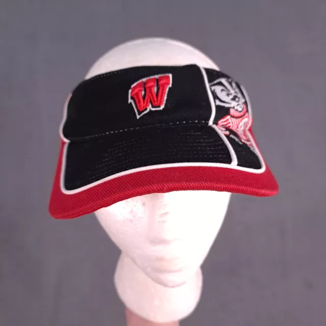 Wisconsin Badgers Visor Hat Adult One Size Red Top of the World NCAA