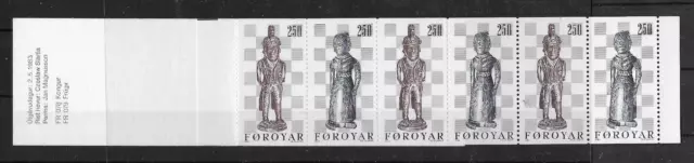 (031) Dänemark - Färöer 1983 Schach Mi.Nr. 82/83 MH 1 postfrisch