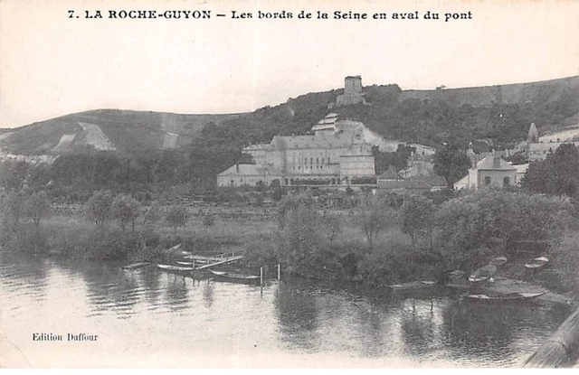 95 - LA ROCHE GUYON - SAN35356 - Les bords de la Seine en aval du pont