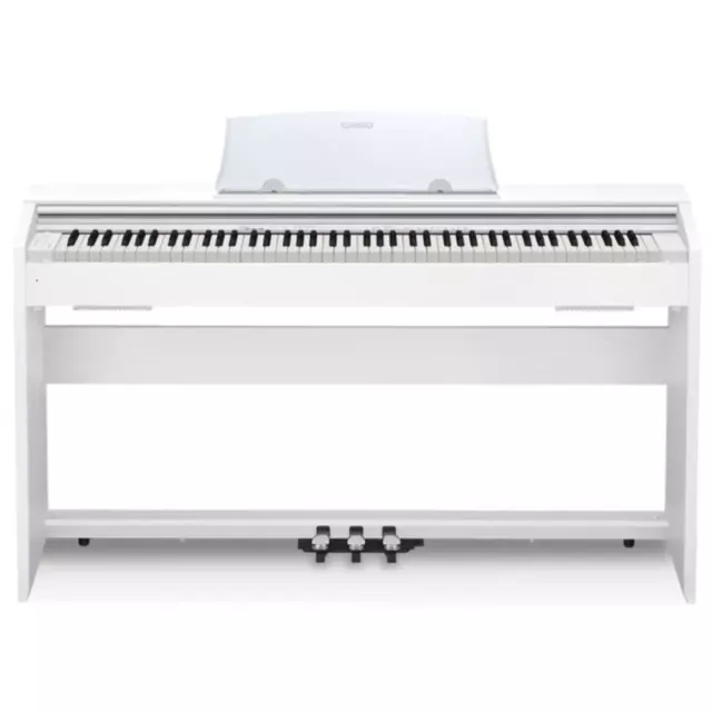 Casio Privia PX-770 Digital Piano White 88 Weighted Keys PX770 w/ Bench - BM 2